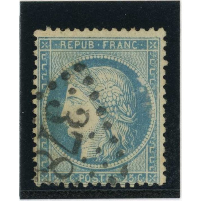 YT 60A - Oblitéré - Variété : taches derriere la tete - Cote 62 Euros