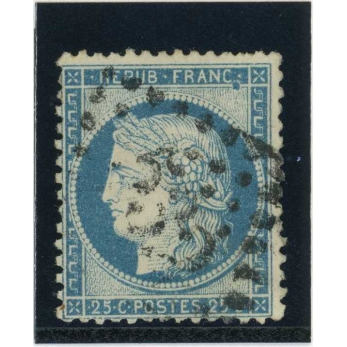 YT 60A - Oblitéré - Variété : tache bleu en haut - Cote 62 Euros