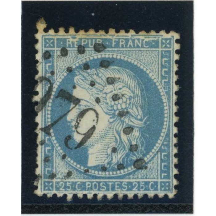 YT 60A - Oblitéré - Variété : cassure en haut - Cote 62 Euros