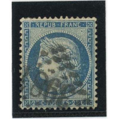 YT 60A - Oblitéré - Variété : tache dans le R de REPUB - Cote 62 Euros