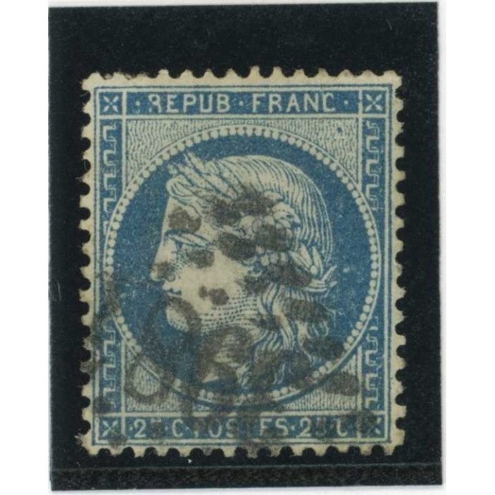 YT 60A - Oblitéré - Variété : tache dans le R de REPUB - Cote 62 Euros