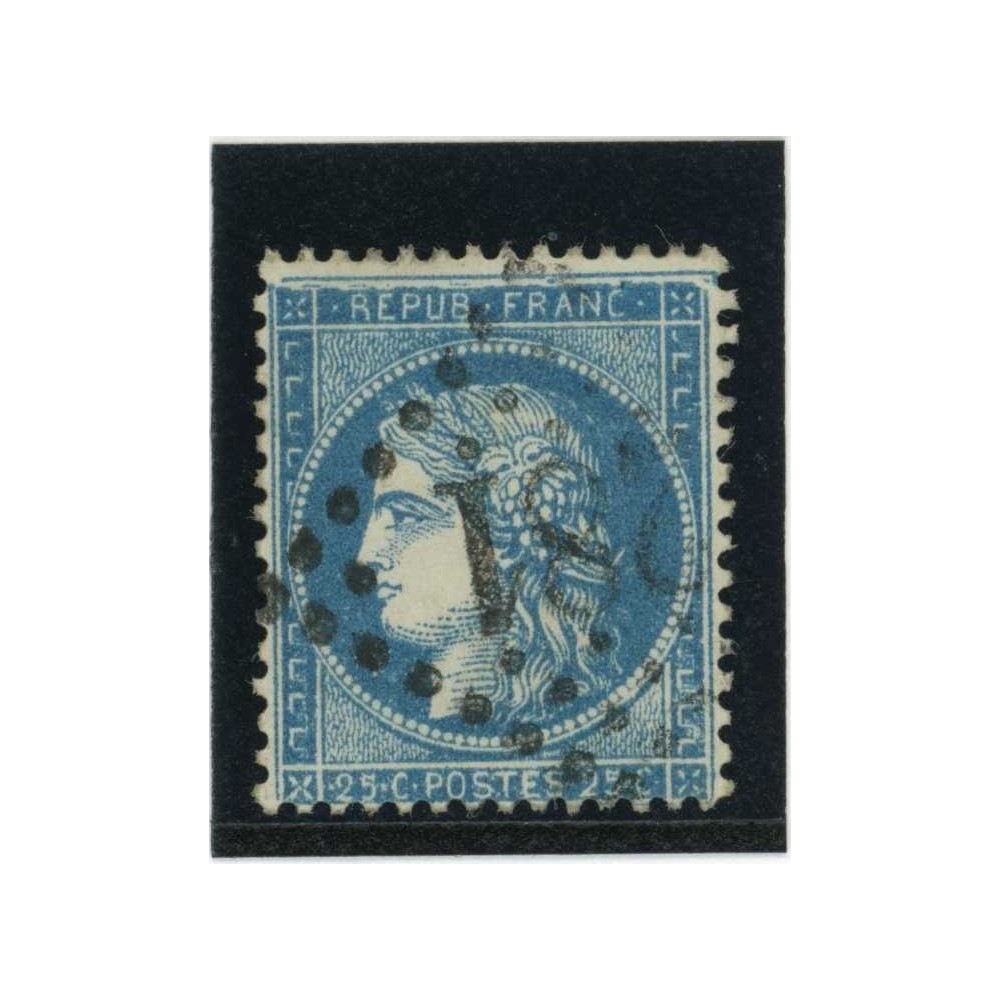 YT 60A - Oblitéré - Variété : Cassure en haut - Cote 62 Euros