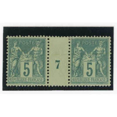 YT 75 - Neuf xx - Millésime 7 - Cote 180 Euros
