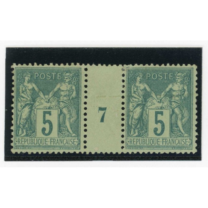 YT 75 - Neuf xx - Millésime 7 - Cote 180 Euros