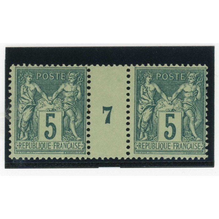 YT 75 - Neuf xx - Millésime 7 - Cote 180 Euros