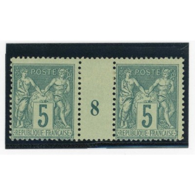 YT 75 - Neuf x - Millésime 8 - Cote 110 Euros