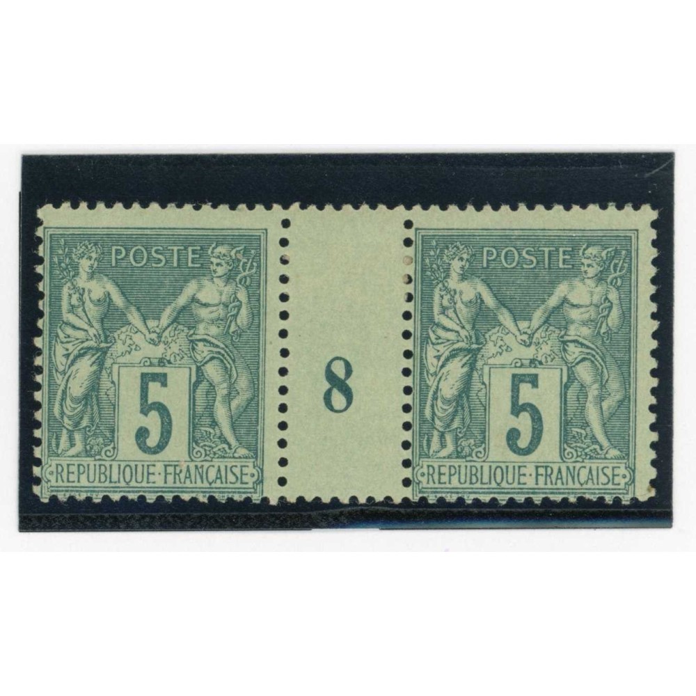 YT 75 - Neuf x - Millésime 8 - Cote 110 Euros