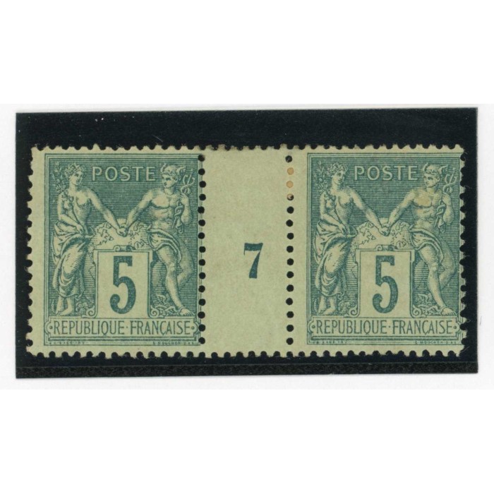 YT 75 - Neuf x - Millésime 7 - Cote 120 Euros