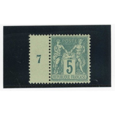 YT 75 - Neuf xx - Millésime 7 - Cote 180 Euros