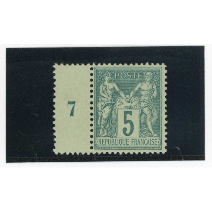 YT 75 - Neuf xx - Millésime 7 - Cote 180 Euros