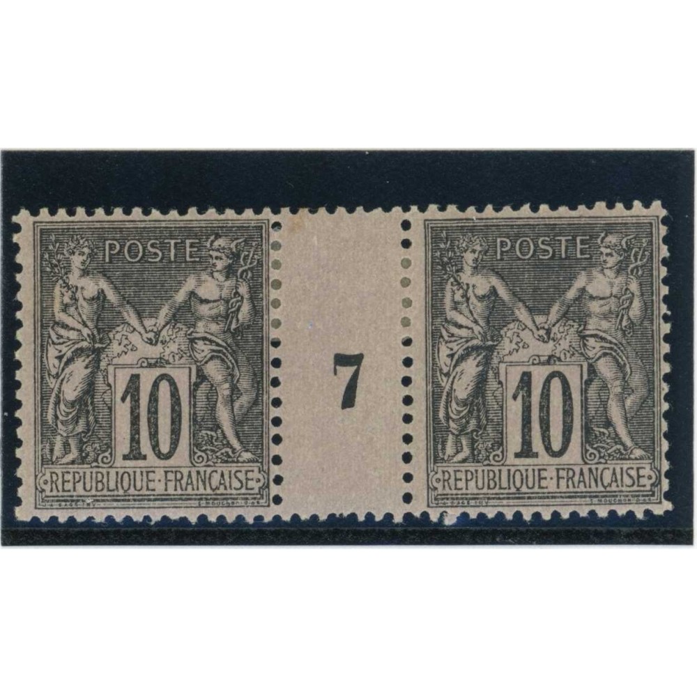 YT 89 - Neuf x - Millésime 7 -  Cote 150 Euros