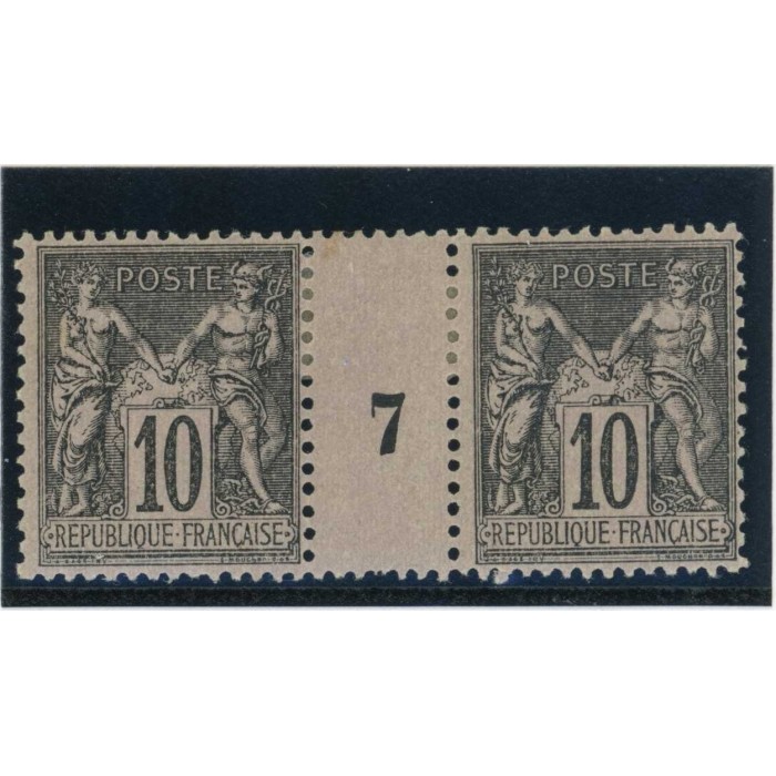 YT 89 - Neuf x - Millésime 7 -  Cote 150 Euros