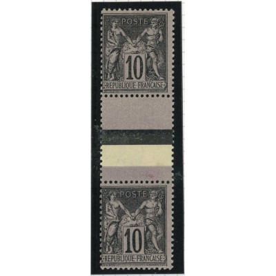 YT 89 f - Neuf x - Tenant à N° 103 -  Cote 325 Euros