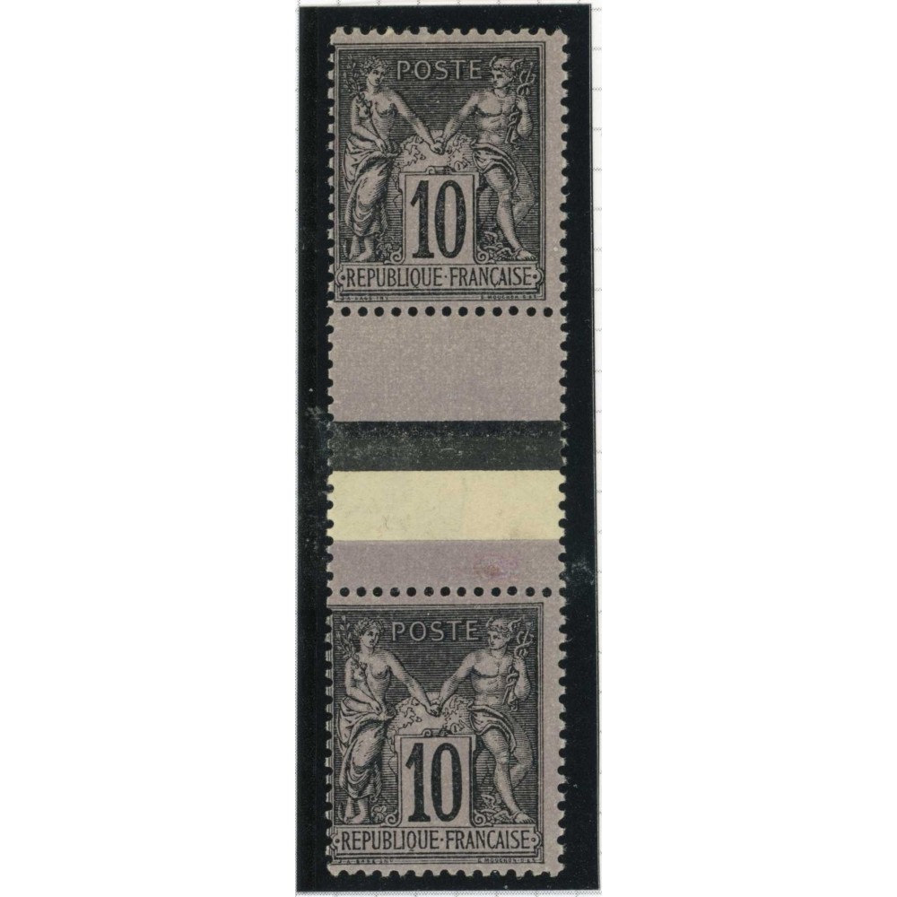 YT 89 f - Neuf x - Tenant à N° 103 -  Cote 325 Euros