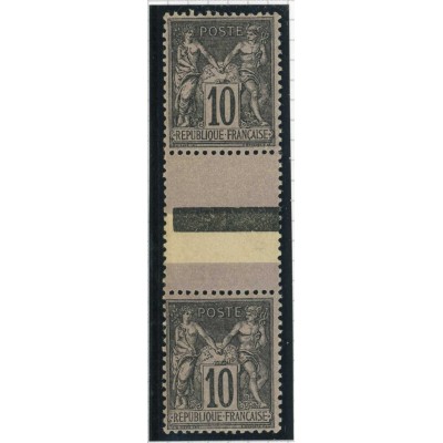 YT 89 f - Neuf x - Tenant à N° 103 -  Cote 325 Euros