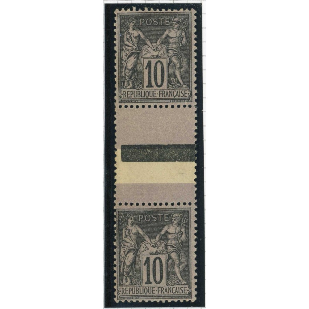YT 89 f - Neuf x - Tenant à N° 103 -  Cote 325 Euros