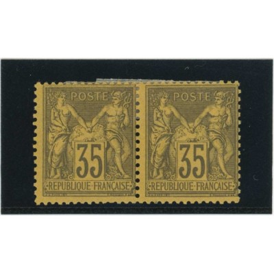 YT 93 - Neuf x - Paire - Cote 340 Euros