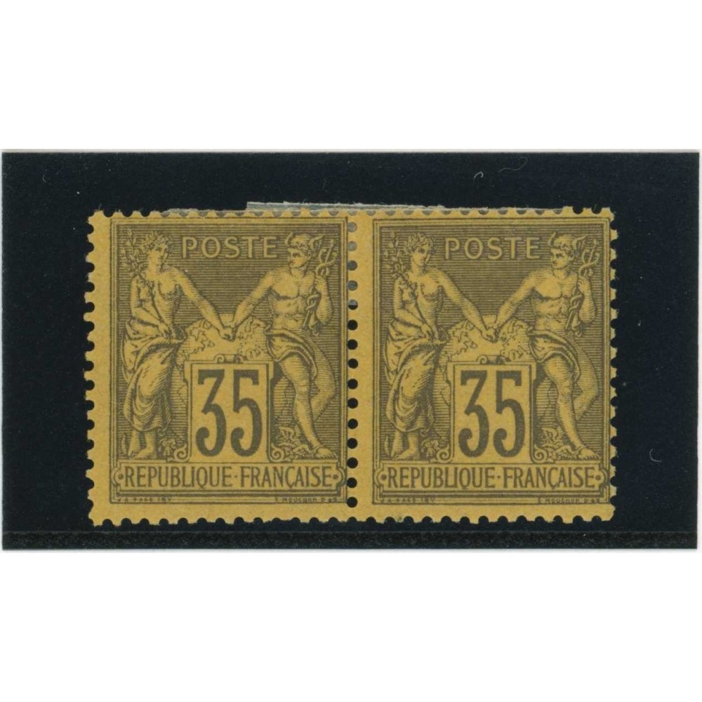 YT 93 - Neuf x - Paire - Cote 340 Euros