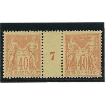YT 94 - Neuf x - Millésime 7 - Cote 82 Euros