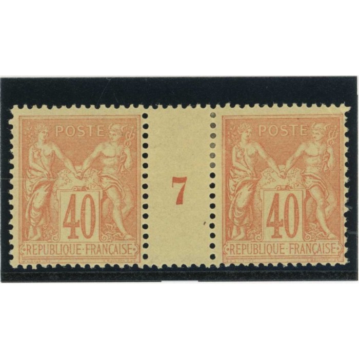 YT 94 - Neuf x - Millésime 7 - Cote 82 Euros
