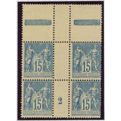 YT 101 - Neuf xx - Bloc de 4 - Millésime 2 - Cote 130 Euros