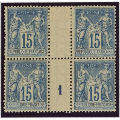 YT 101 - Neuf xx - Bloc de 4 - Millésime 1 - Cote 130 Euros