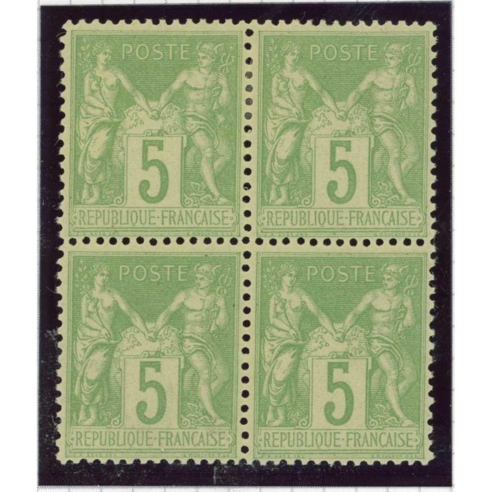 YT 102 - Neuf x - Bloc de 4 - Cote 180 Euros
