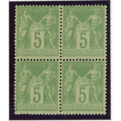 YT 102 - Neuf x - Bloc de 4 - Cote 180 Euros