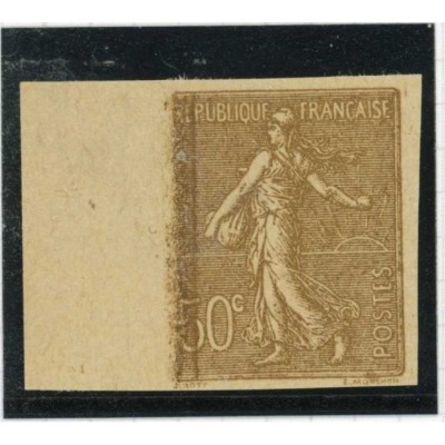 Essai couleur - Semeuse 50 c. - Non dentelé - Bord de feuille