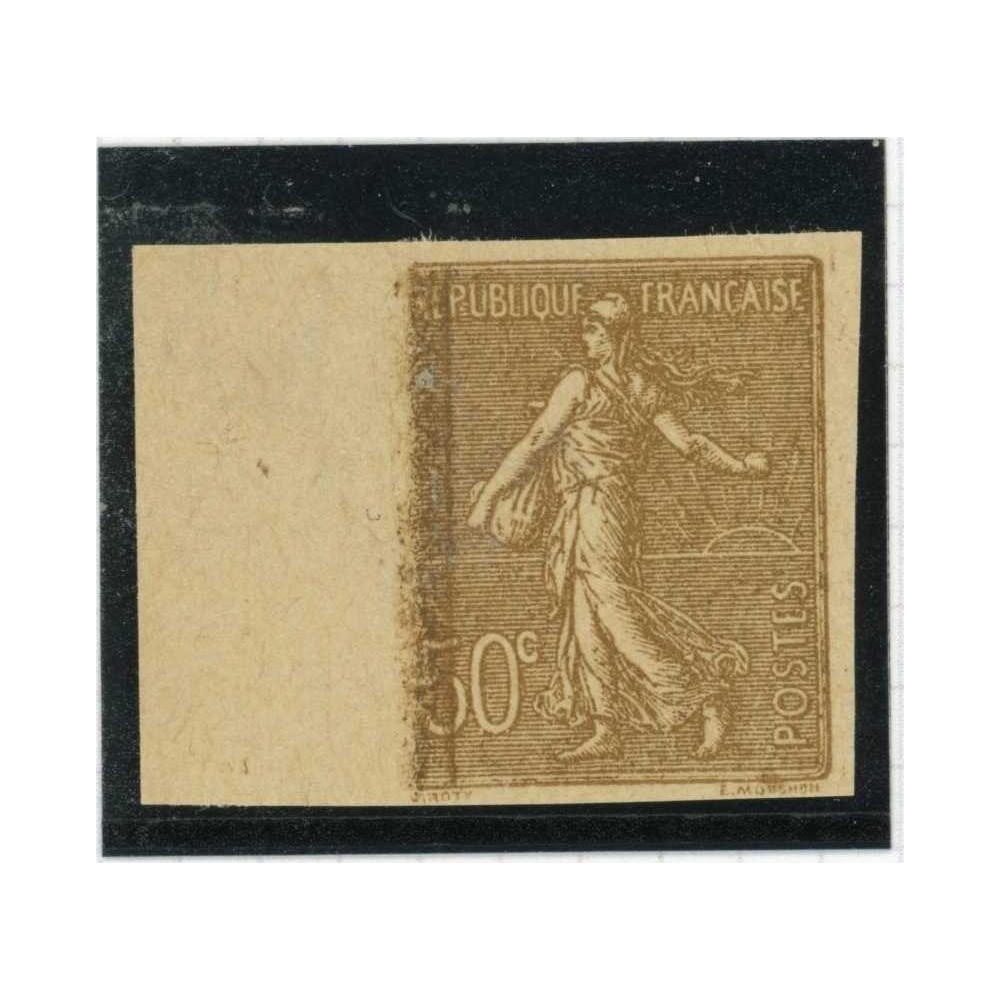 Essai couleur - Semeuse 50 c. - Non dentelé - Bord de feuille