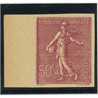 Essai couleur - Semeuse 50 c. - Non dentelé - Bord de feuille