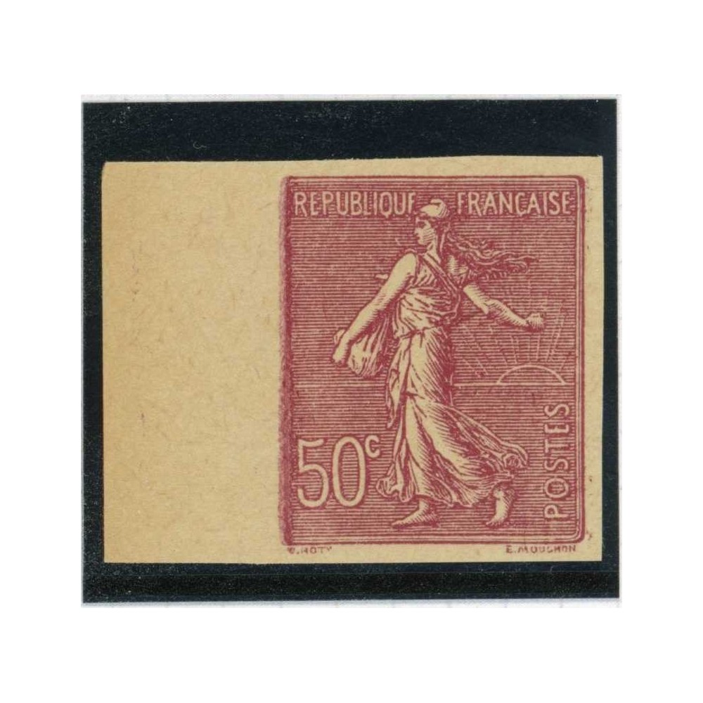 Essai couleur - Semeuse 50 c. - Non dentelé - Bord de feuille