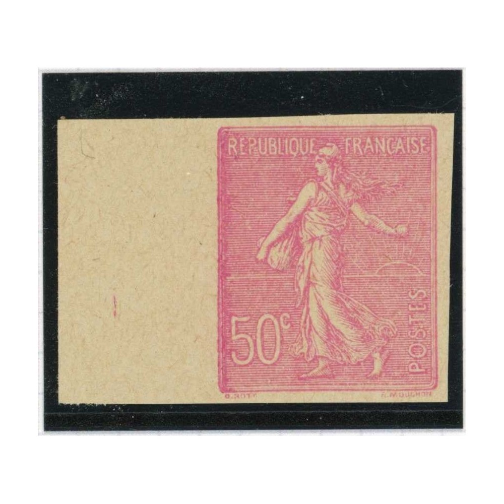 Essai couleur - Semeuse 50 c. - Non dentelé - Bord de feuille