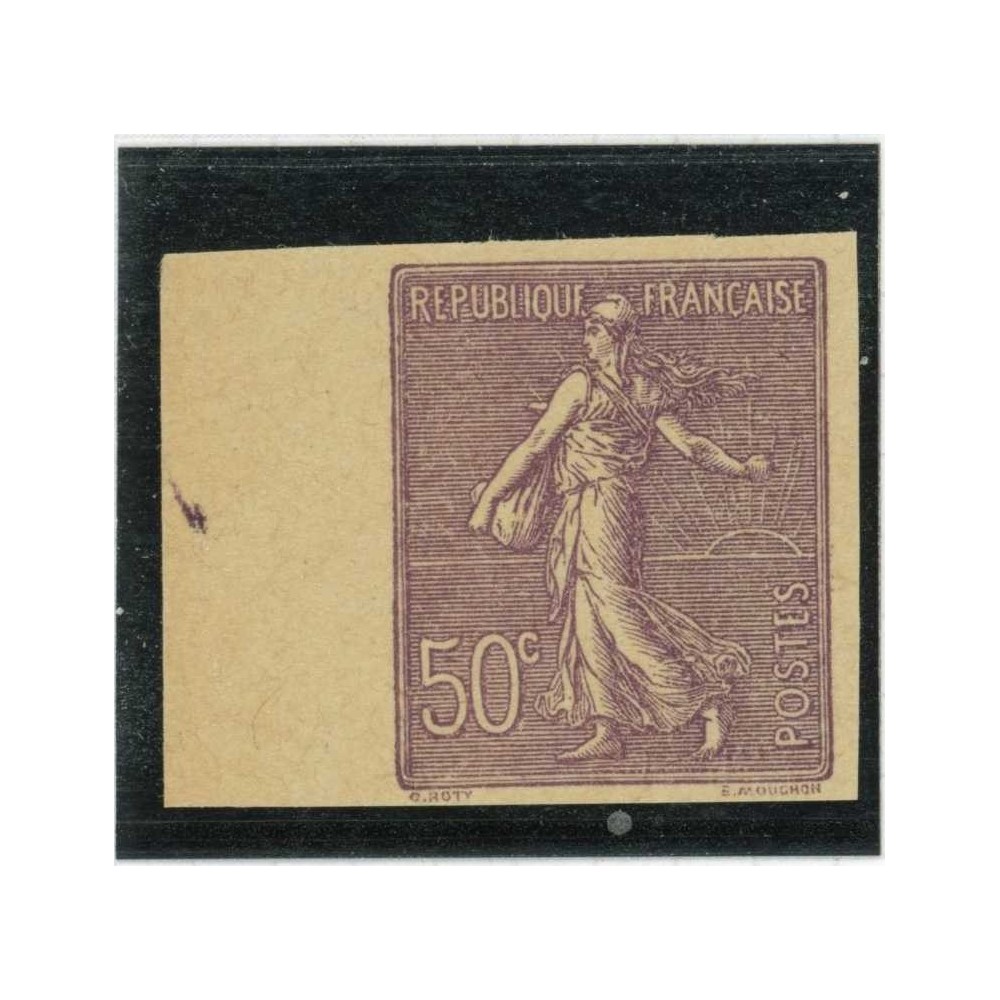Essai couleur - Semeuse 50 c. - Non dentelé - Bord de feuille