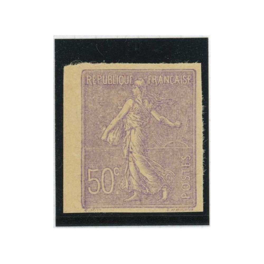 Essai couleur - Semeuse 50 c. - Non dentelé - Bord de feuille