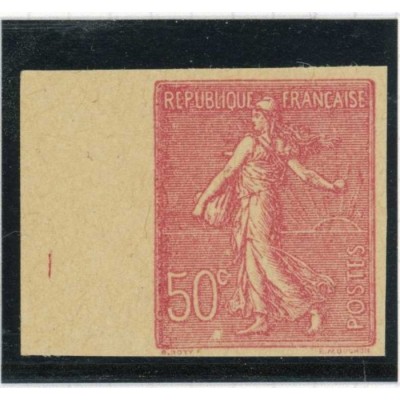 Essai couleur - Semeuse 50 c. - Non dentelé - Bord de feuille
