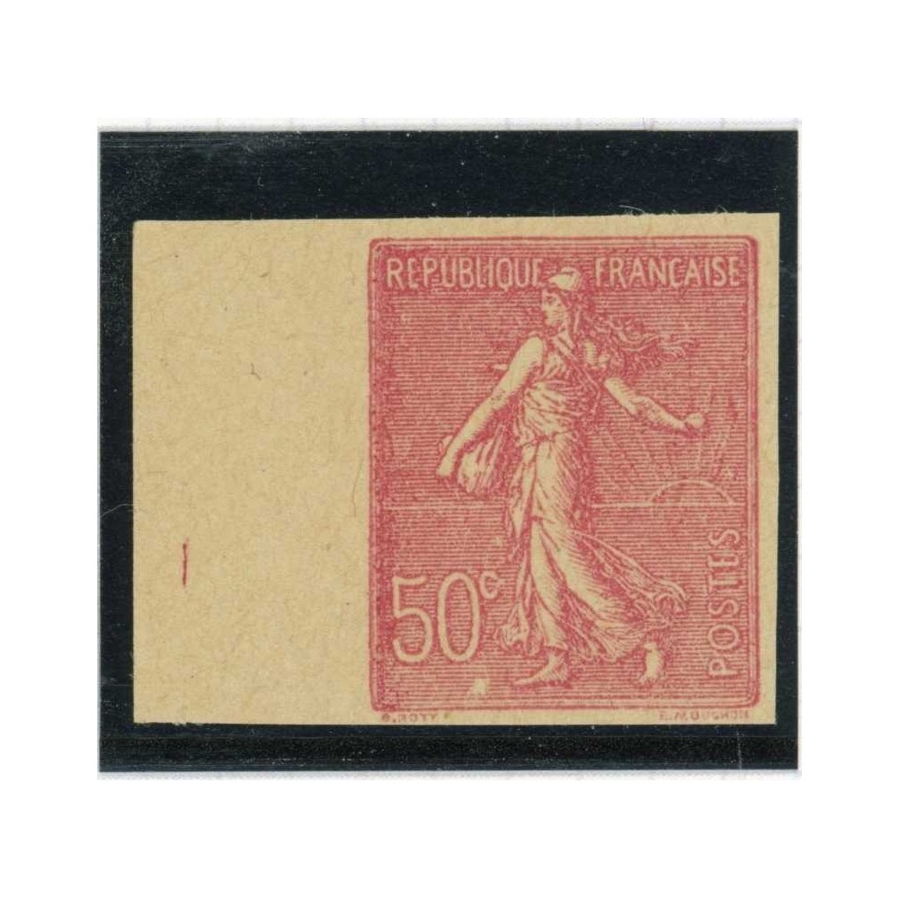 Essai couleur - Semeuse 50 c. - Non dentelé - Bord de feuille