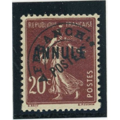 YT PR-54-CI-1 - Surcharge A - Neuf x - Cote 154 Euros