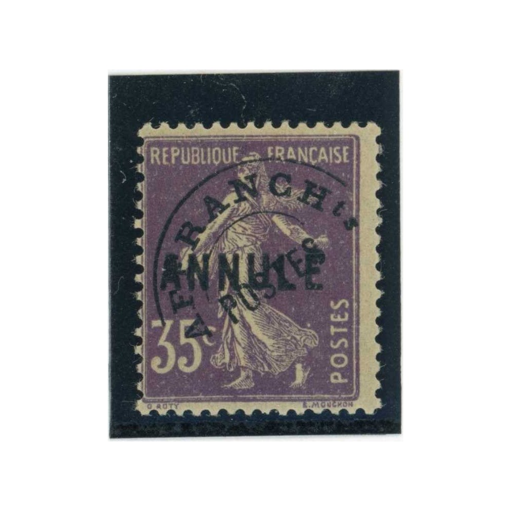 YT PR-62-CI-1 - Surcharge A - Neuf x - Cote 224 Euros