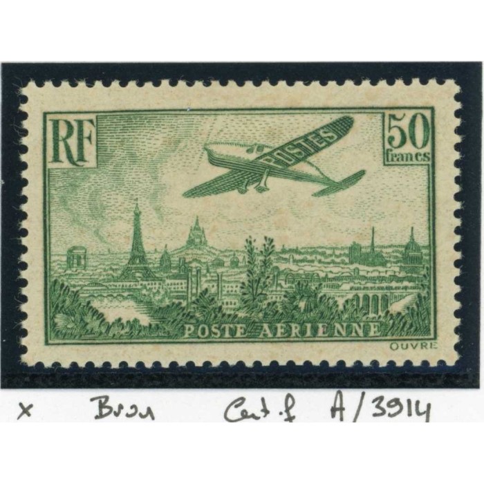 YT PA 14 - Neuf x - Signé Brun - Certificat A/3914 - Cote 1100 Euros