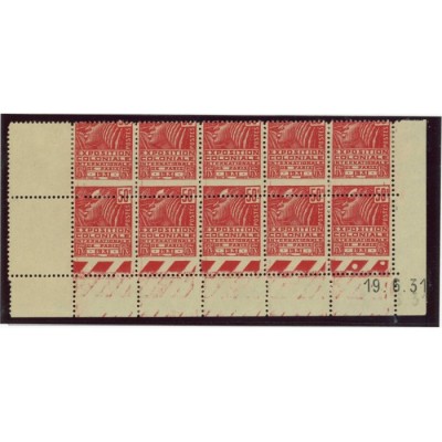 YT 272 - Bloc de 10 - Neuf xx - Variété Piquage - Cote 800 Euros