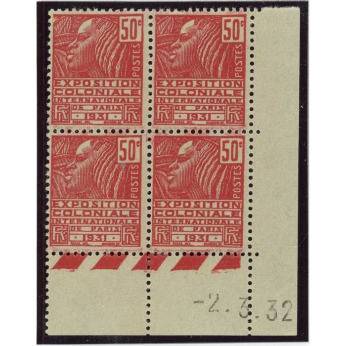 YT 272 - Coin daté du 2/3/32 (Erreur 1932) - Neuf xx - Cote 50 Euros