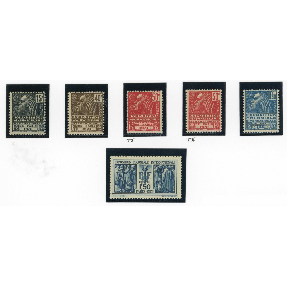 YT 270 à 274 - Neuf xx - Cote 145 Euros