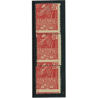 YT 272 - Bande de 3 - Variété Piquage - Neuf xx - Cote 200 Euros