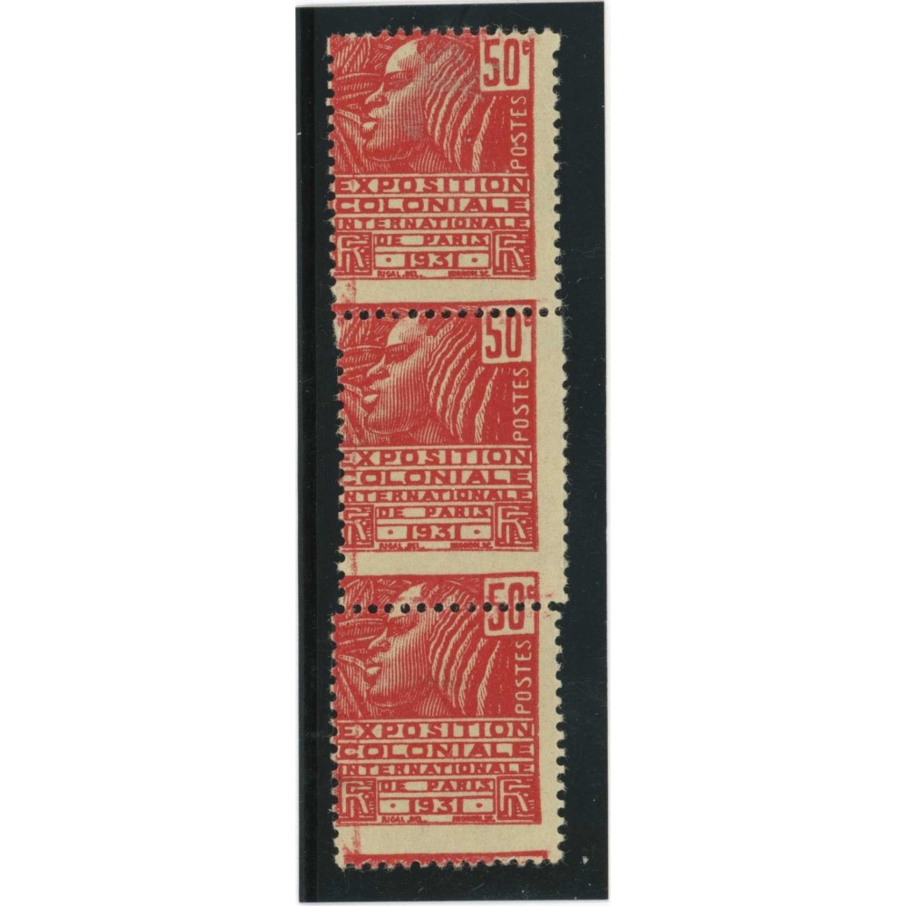 YT 272 - Bande de 3 - Variété Piquage - Neuf xx - Cote 200 Euros