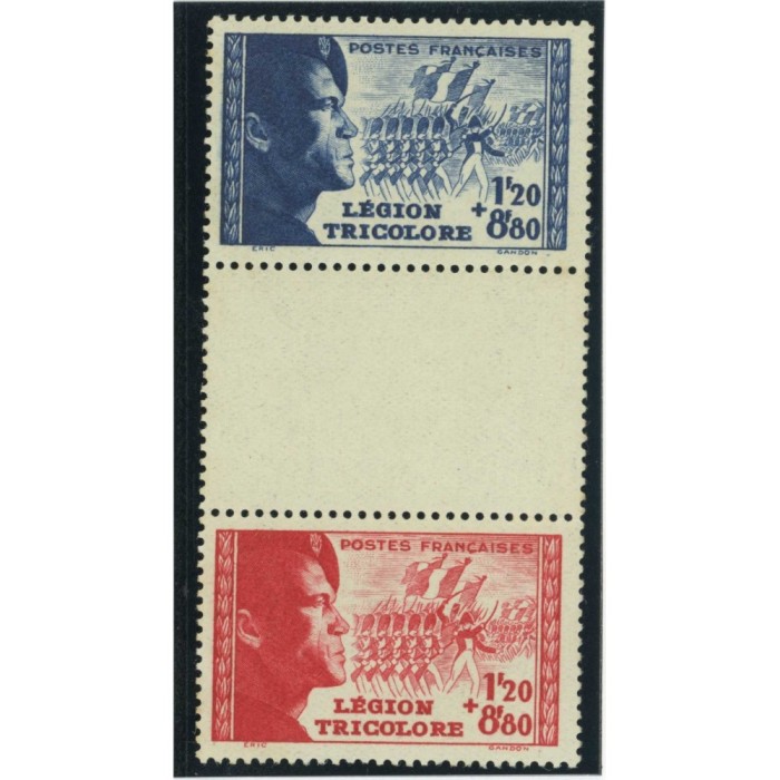 YT 566a - La paire avec intervalle - Neuf xx - Cote 30 Euros
