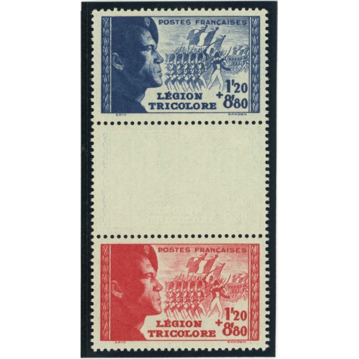 YT 566a - La paire avec intervalle - Neuf xx - Cote 30 Euros
