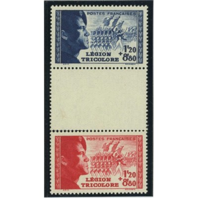 YT 566a - La paire avec intervalle - Neuf xx - Cote 30 Euros