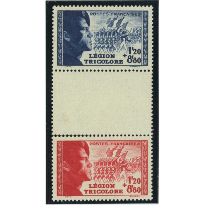 YT 566a - La paire avec intervalle - Neuf xx - Cote 30 Euros