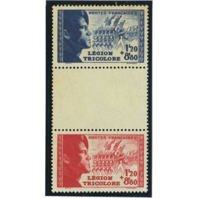 YT 566a - La paire avec intervalle - Neuf x - Cote 18 Euros